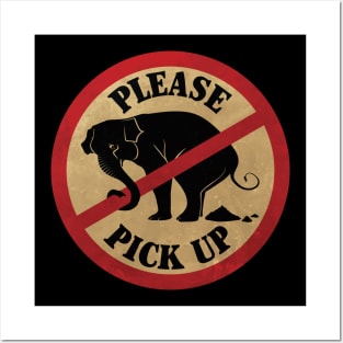 Pick up after Your Pet - Funny Poop Graphic Posters and Art